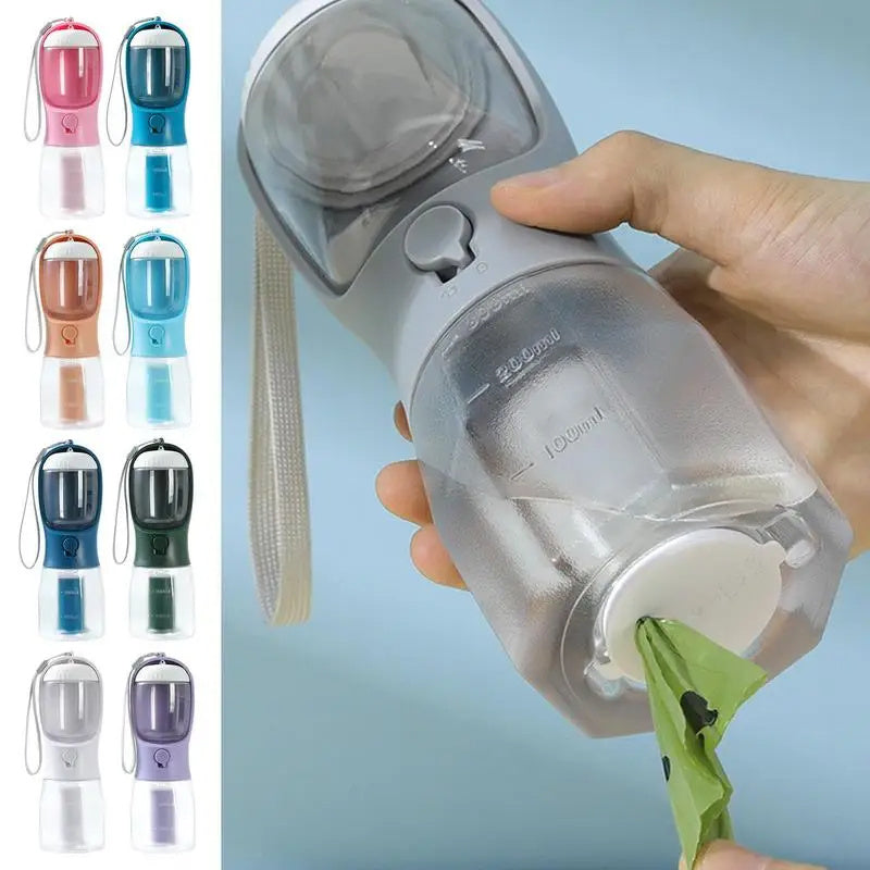 3 in 1 Portable Dog Water Cup Drinking, Food, Garbage Bag